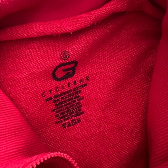 Cyclebar Red Quarter-Zip Sweatshirt - Picture 5 of 5